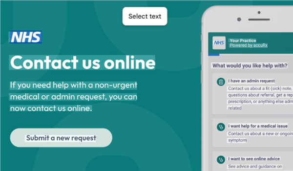 online triage form